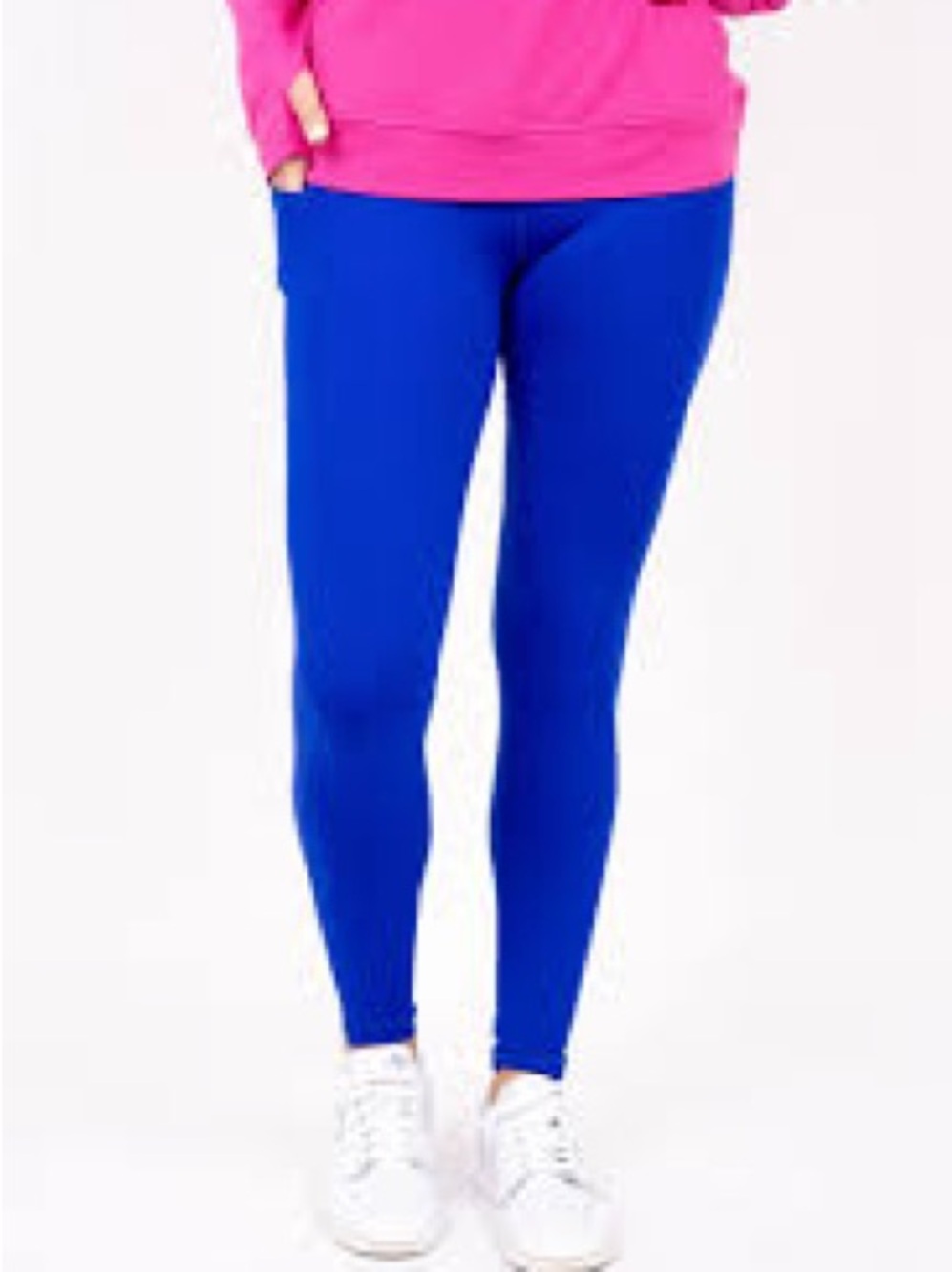Women’s Royal Blue Leggings- Shiny